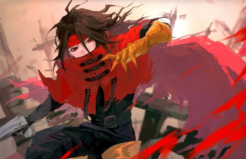 vincent valentine (final fantasy and 1 more) drawn by ryou_53k17