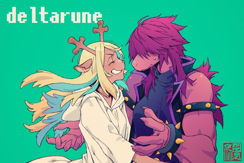 noelle holiday and susie (undertale and 1 more) drawn by yokaze_(xxxdisxxx)