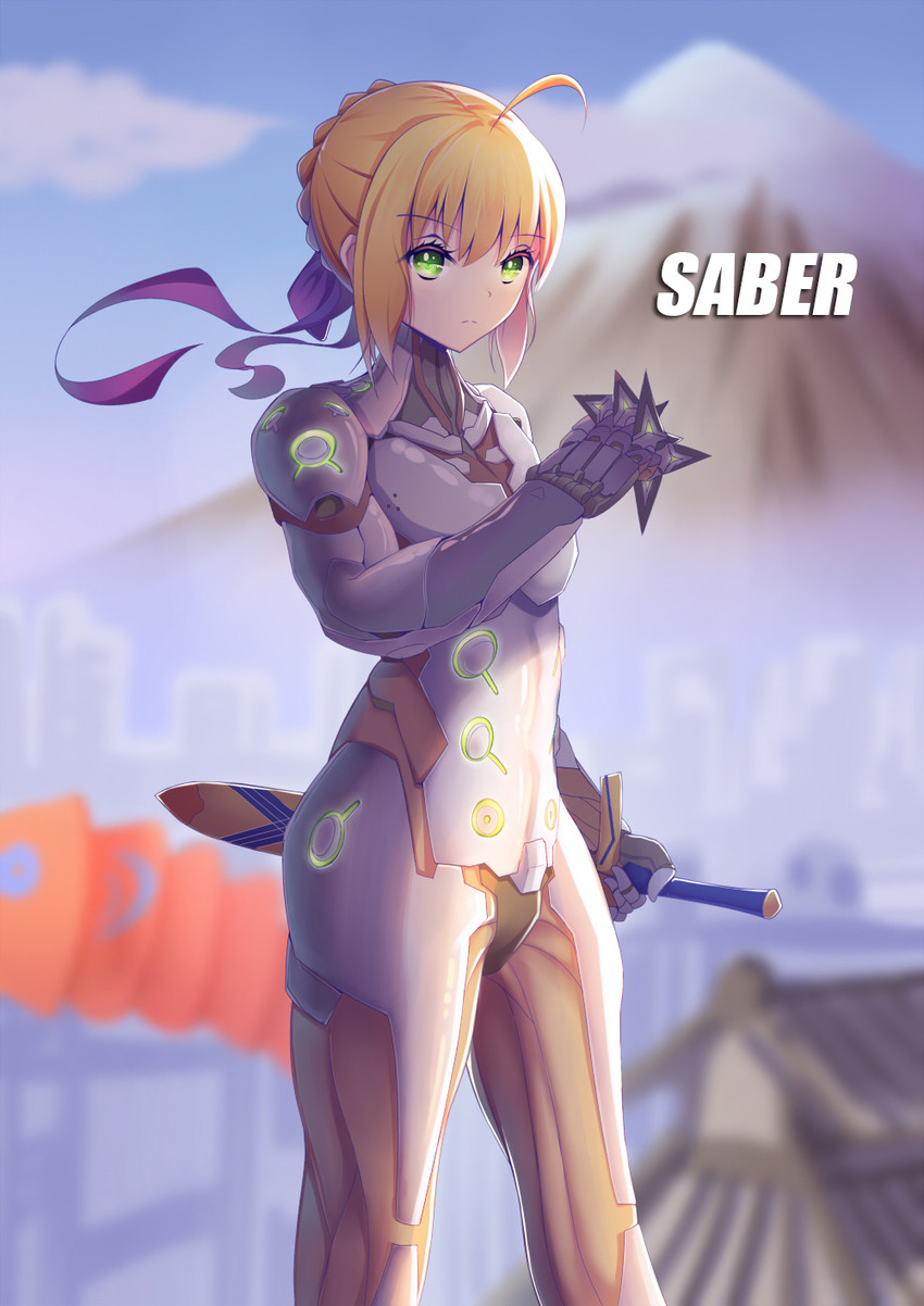 artoria pendragon, saber, and genji (fate and 3 more) drawn by xiaosan_ye