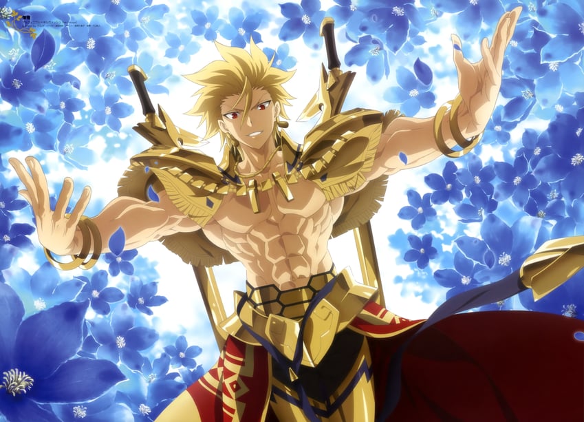 gilgamesh (fate and 1 more) drawn by morita_kazuaki