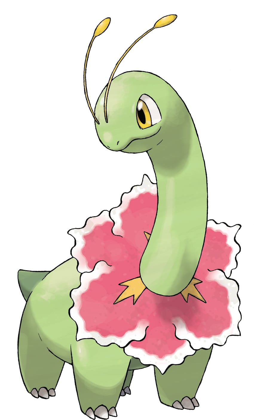 meganium (pokemon and 1 more) drawn by sugimori_ken