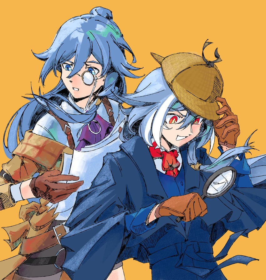 fu hua and herrscher of sentience (honkai and 1 more) drawn by eudaemonm