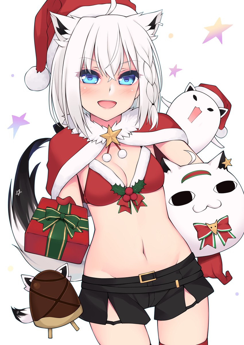 shirakami fubuki, miteiru, oruyanke, and fubuzilla (hololive) drawn by ishiusu