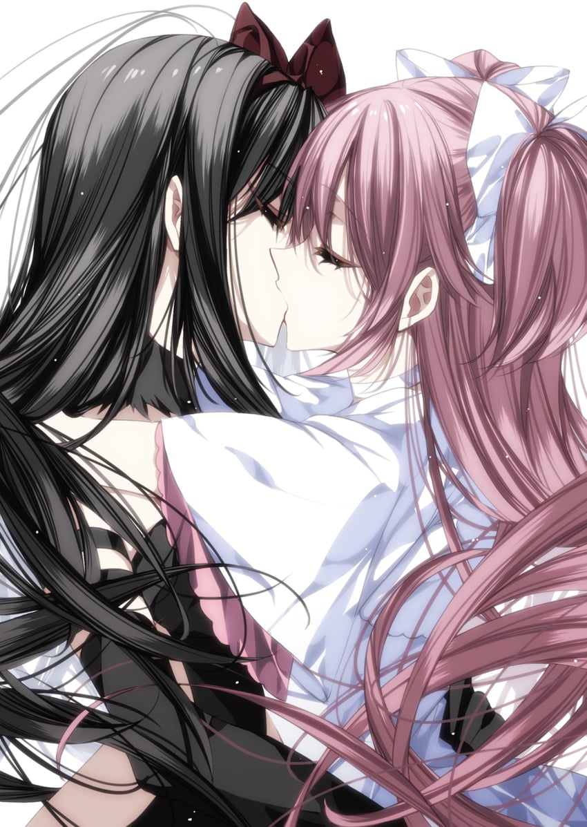 akemi homura, kaname madoka, ultimate madoka, and akuma homura (mahou shoujo madoka magica and 1 more) drawn by misteor