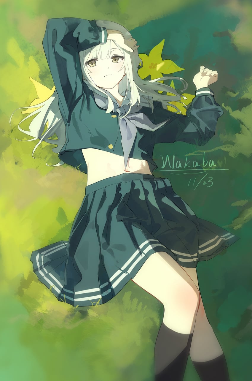 wakaba mutsumi (bang dream! and 1 more) drawn by lkria04