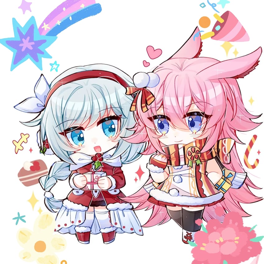 yae sakura and kallen kaslana (honkai and 1 more) drawn by xinjinjumin752173966910