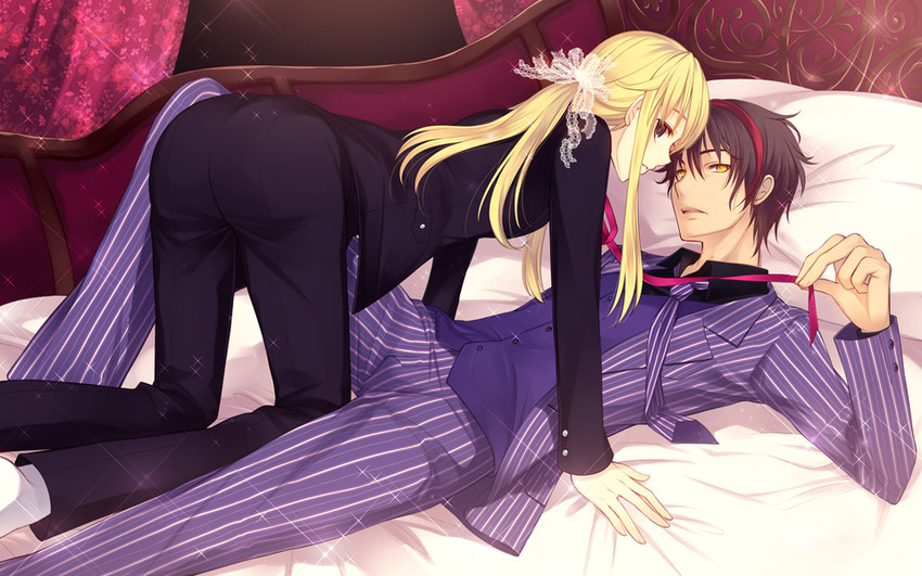 ushiromiya lion and willard h. wright (umineko no naku koro ni) drawn by honda_tamanosuke
