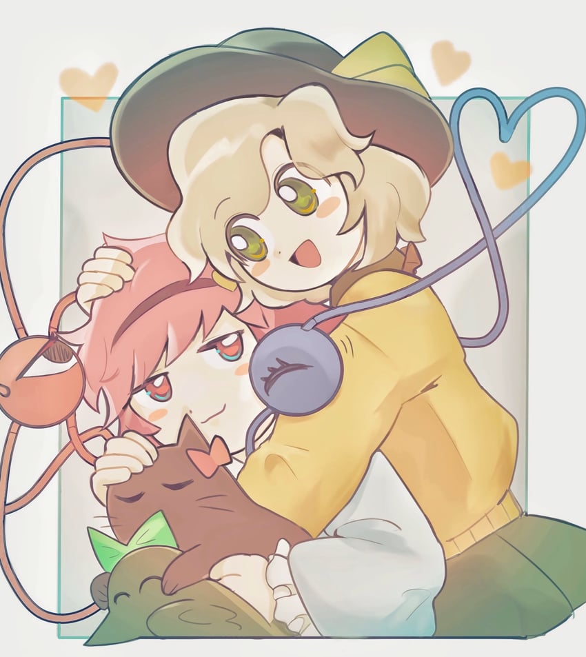 komeiji koishi, komeiji satori, kaenbyou rin, and reiuji utsuho (touhou) drawn by 333kyanako