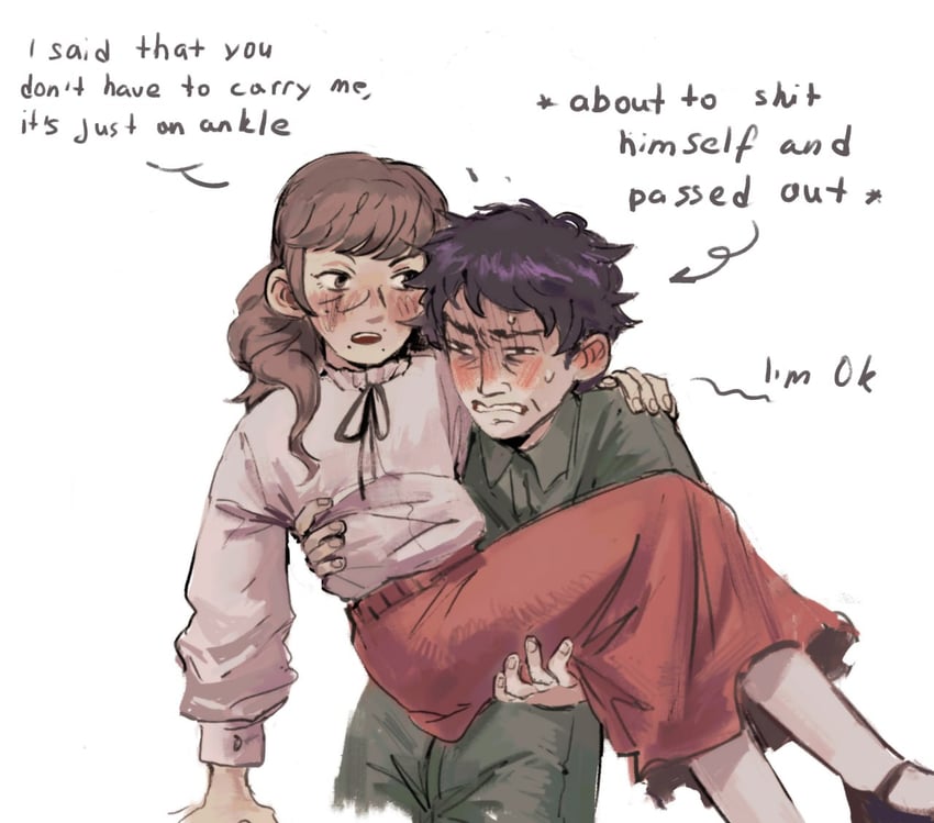 marina and levi (fear & hunger and 1 more) drawn by gogalinskiy