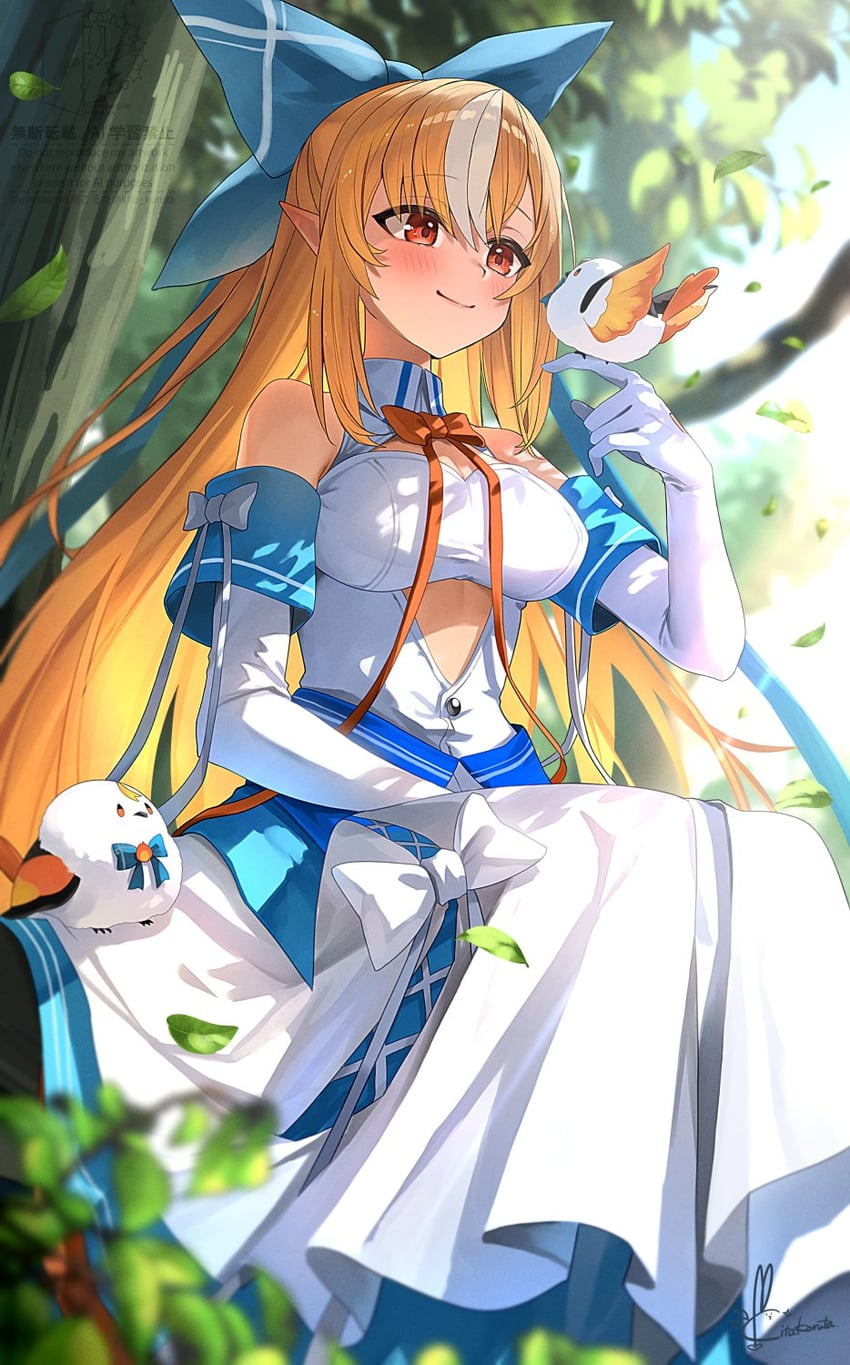 shiranui flare and elfriend (hololive) drawn by kito_koruta and koruta_(nekoimo)