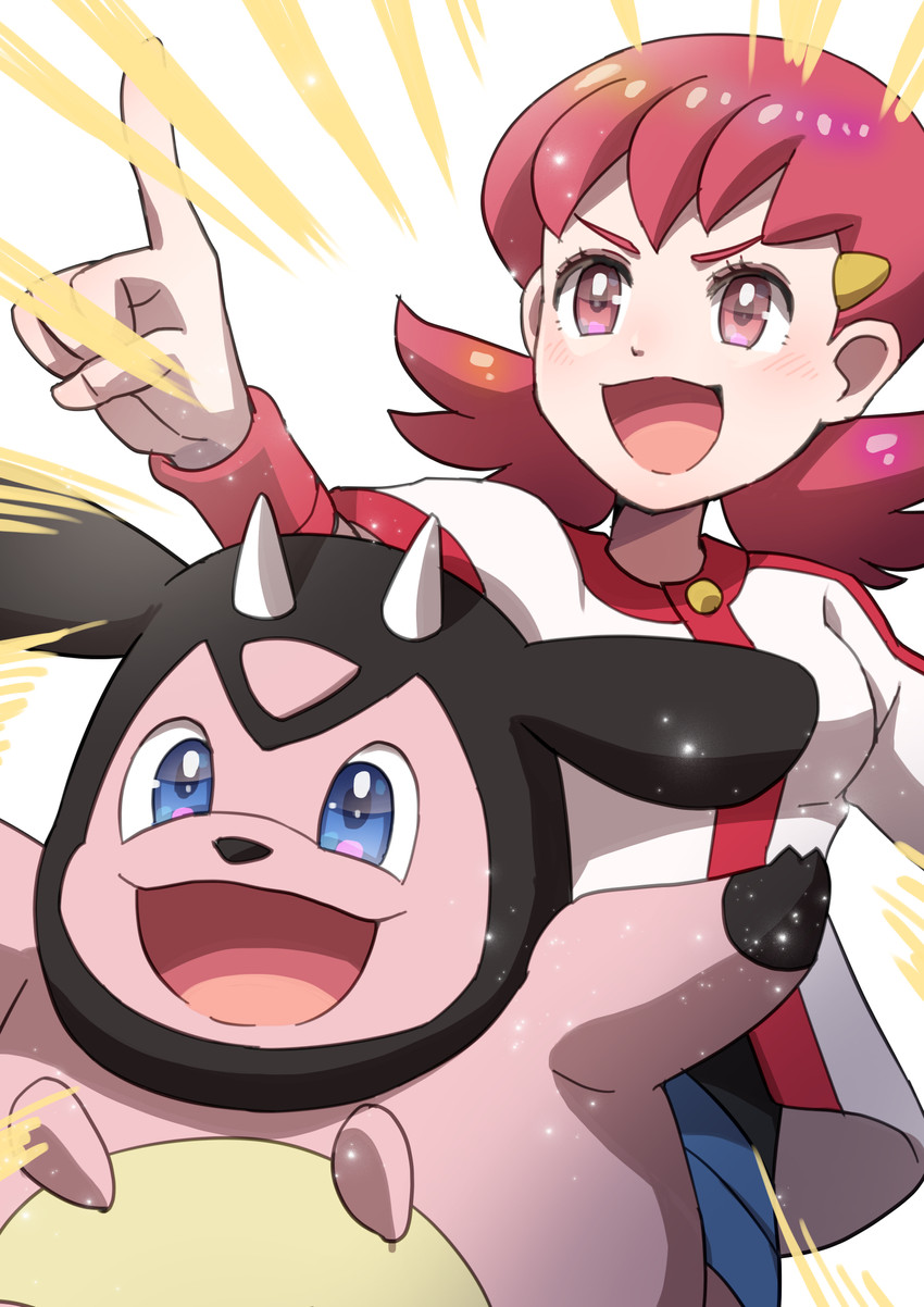 whitney and miltank (pokemon and 1 more) drawn by he72oh