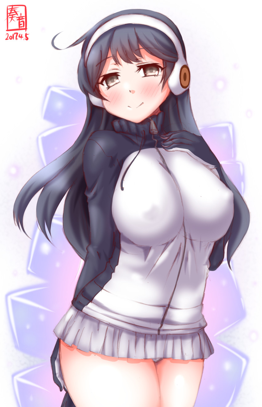 ushio and gentoo penguin (kantai collection and 1 more) drawn by kanon_(kurogane_knights)