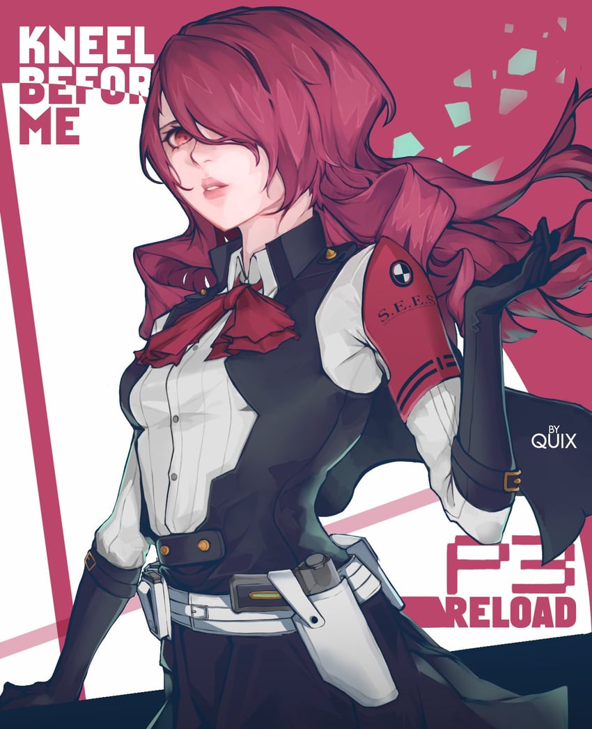 kirijou mitsuru (persona and 2 more) drawn by quix