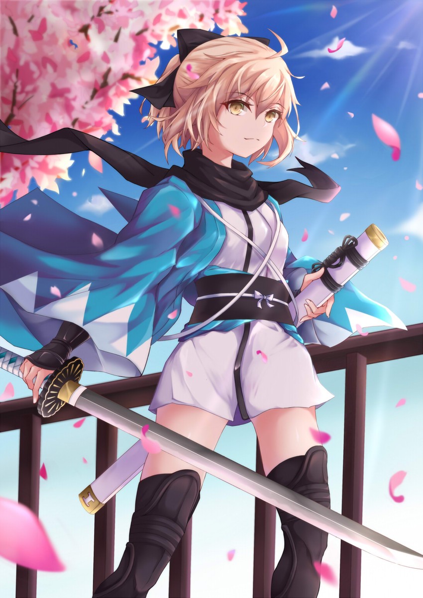 okita souji (fate and 1 more) drawn by miying_(13975192760)