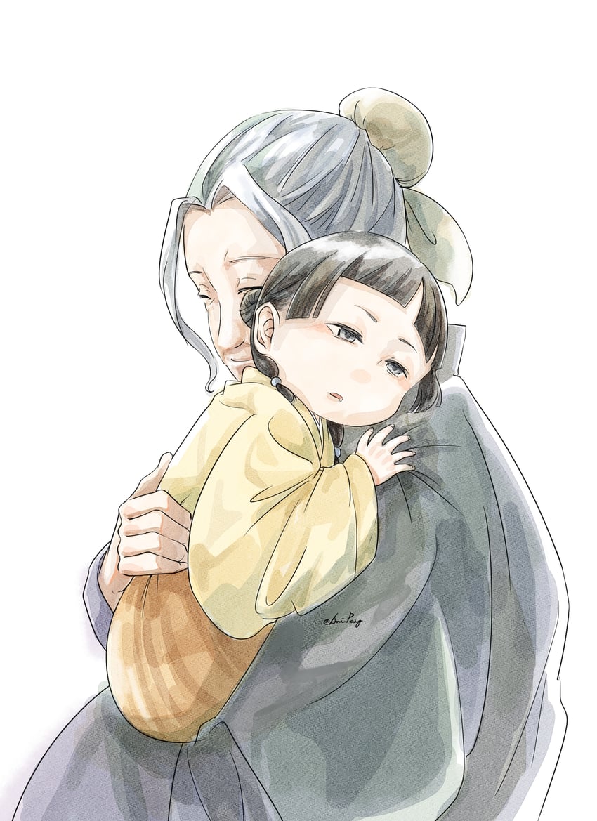 maomao and luomen (kusuriya no hitorigoto) drawn by anisatoshii