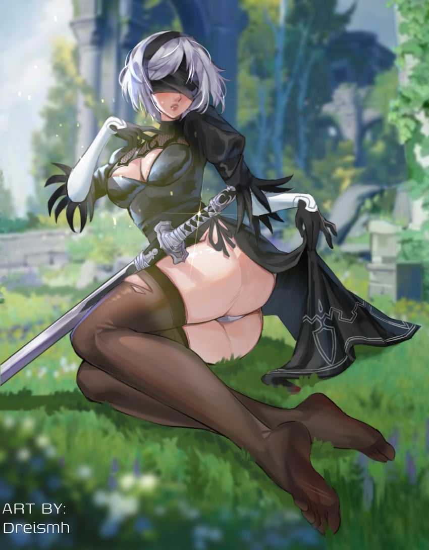 2b (nier and 1 more) drawn by dreiworks