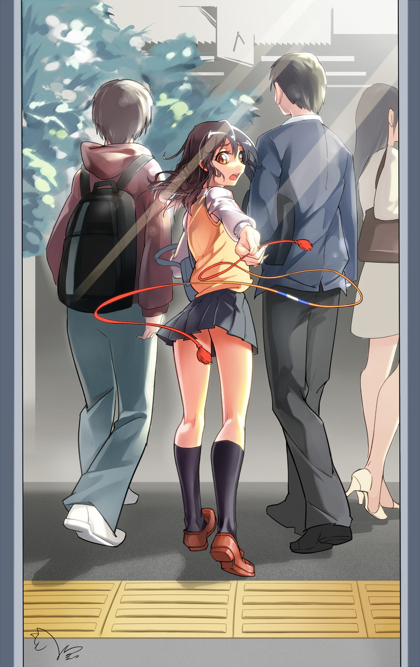 miyamizu mitsuha (kimi no na wa.) drawn by heiqi_(sharpface)