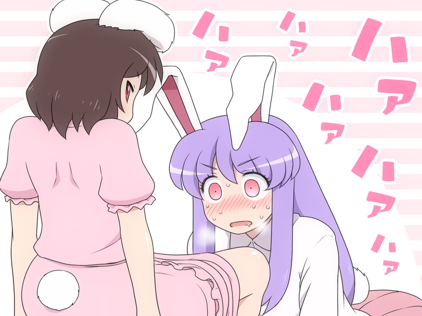 reisen udongein inaba and inaba tewi (touhou) drawn by shirosato