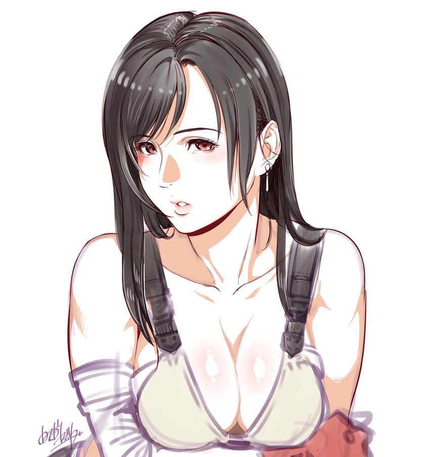 tifa lockhart (final fantasy and 1 more) drawn by yosiura