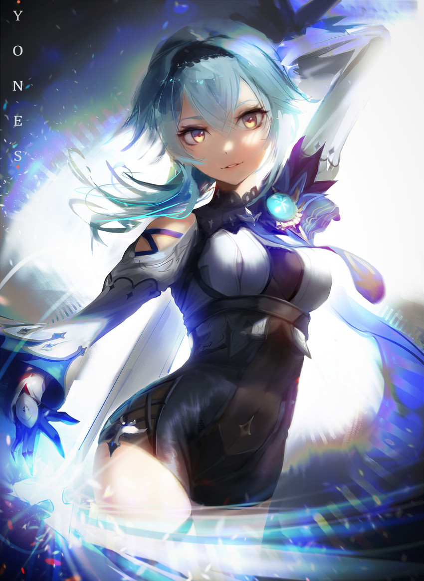 eula (genshin impact) drawn by yonesdraws