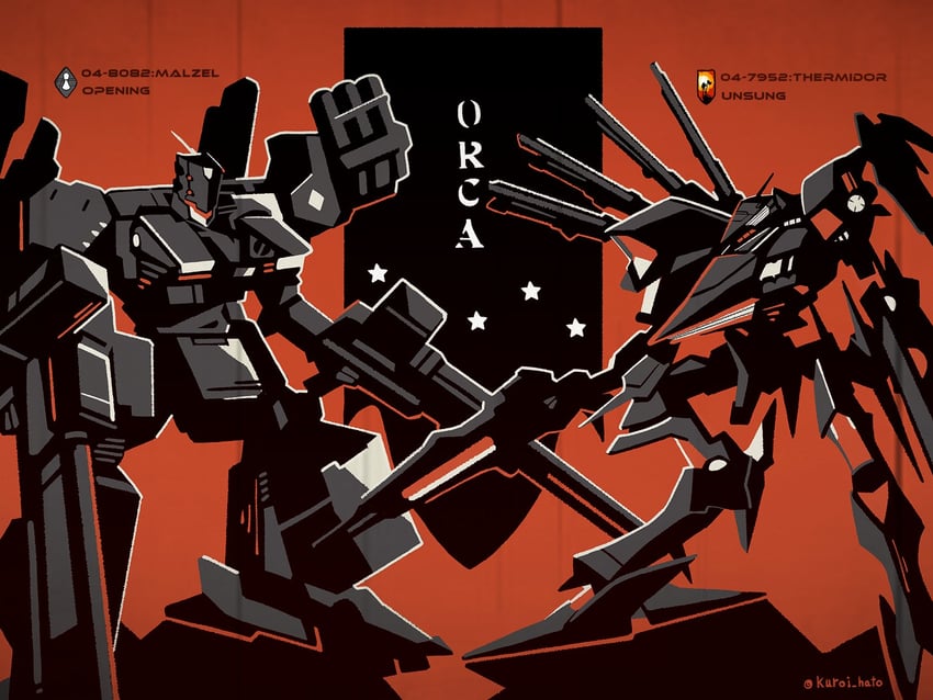 unsung and opening (armored core and 1 more) drawn by kuroihato