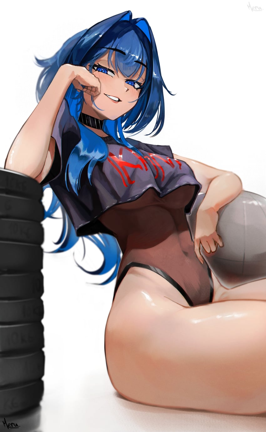 ouro kronii (hololive and 1 more) drawn by m3ru