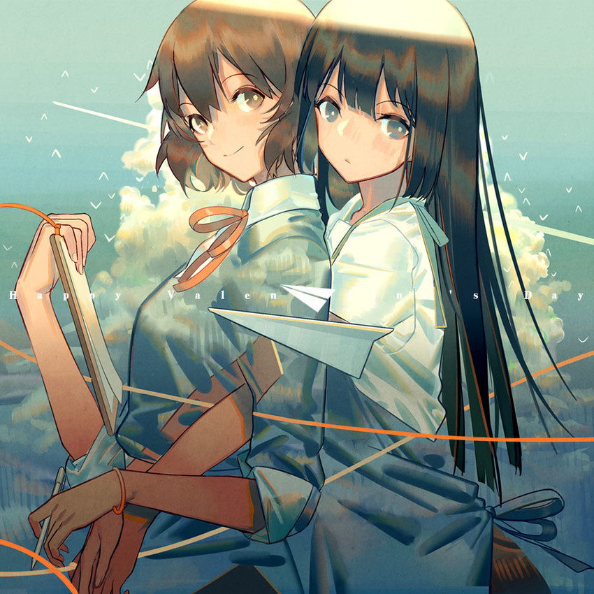 oumae kumiko and kousaka reina (hibike! euphonium) drawn by norizc