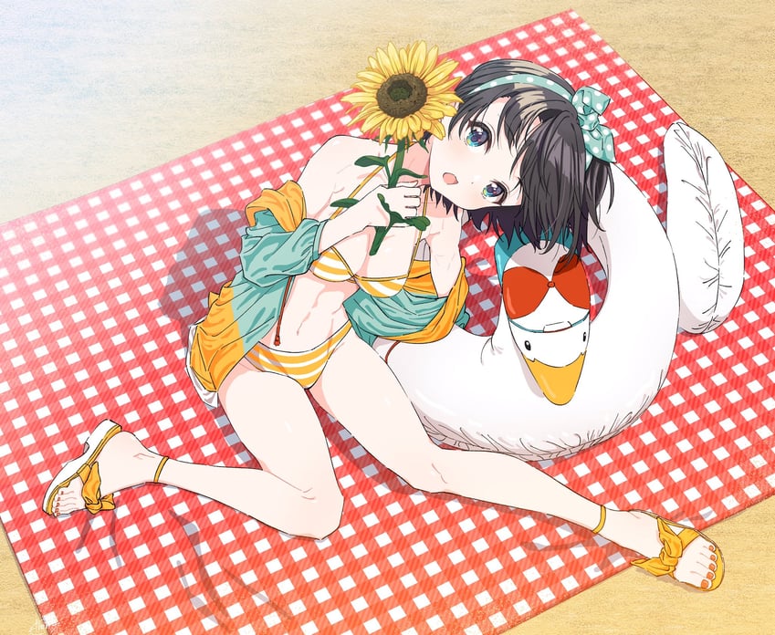 oozora subaru and subaru duck (hololive) drawn by tlie_ilt