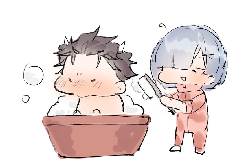 rem and natsuki subaru (re:zero kara hajimeru isekai seikatsu) drawn by pink8039