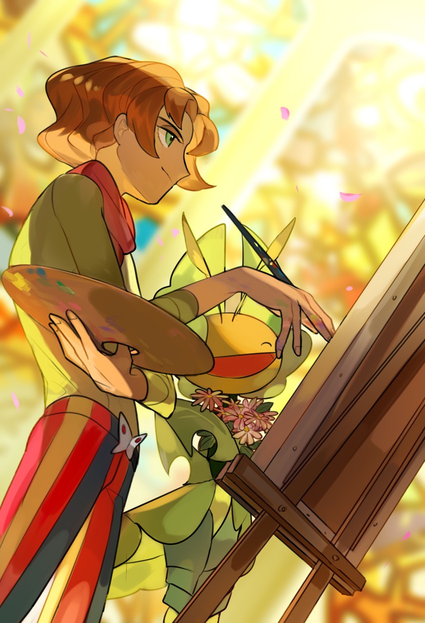 leavanny and burgh (pokemon and 1 more) drawn by natsuko_(summer_525528)