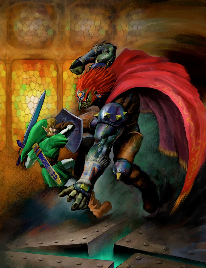link and ganondorf (the legend of zelda and 1 more) drawn by nakano_yusuke