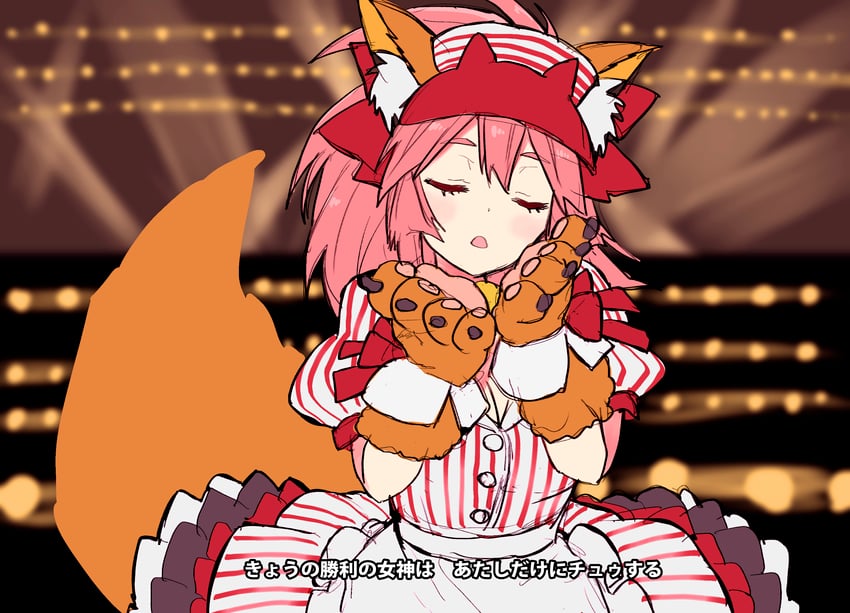 tamamo and tamamo cat (fate and 1 more) drawn by izumi_minami
