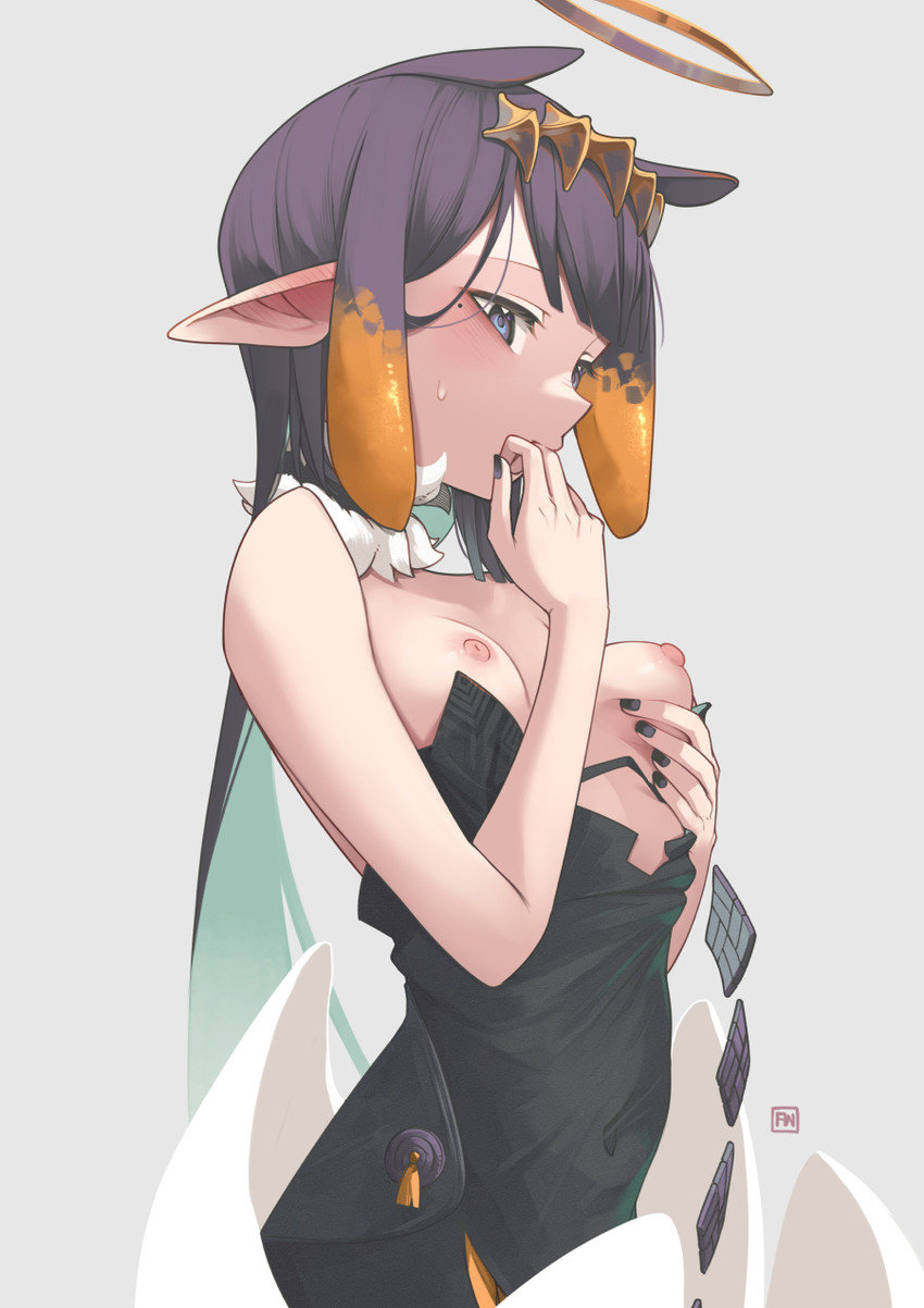 ninomae ina'nis (hololive and 1 more) drawn by num_(angrynum)