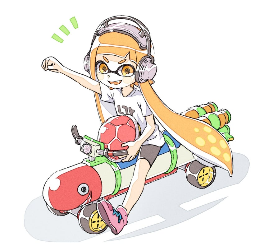 inkling player character, inkling girl, and kaori (splatoon and 3 more) drawn by sen_squid