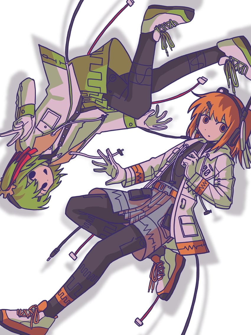 adachi rei and chaun meguri (original and 2 more) drawn by kimwazak