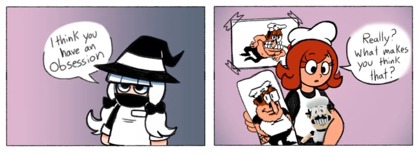 peppino spaghetti, lucy, and anna (original and 1 more) drawn by tinytoxicwaste101