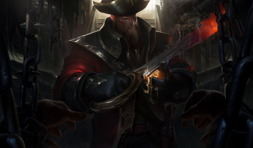 gangplank and captain gangplank (league of legends) drawn by alex_flores