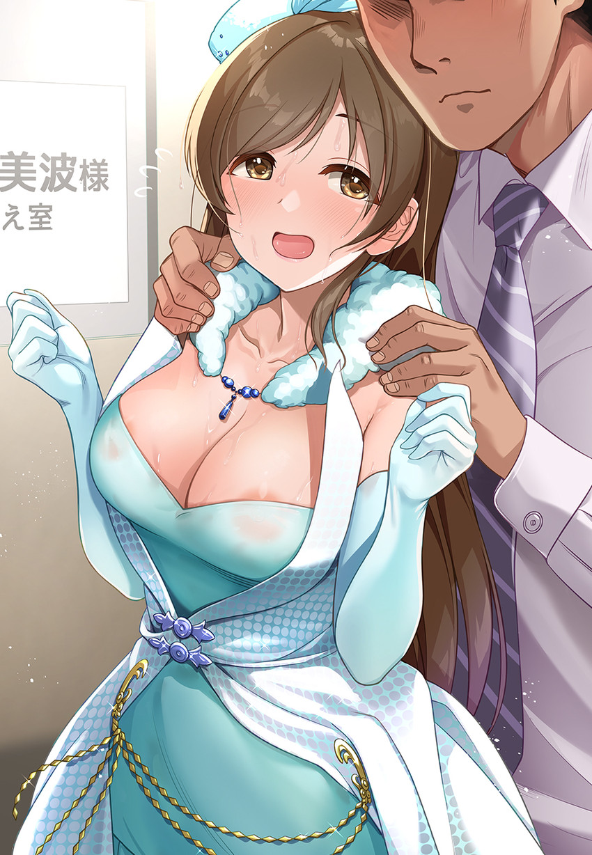 producer and nitta minami (idolmaster and 1 more) drawn by mk_(mod0)