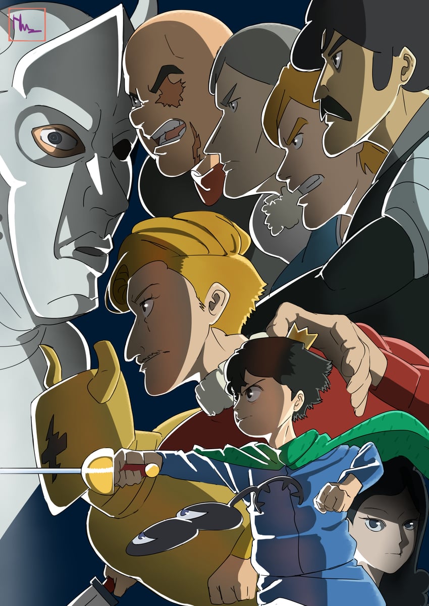 daida, bojji, bebinn, kage, despa, and 5 more (ousama ranking) drawn by novanaf