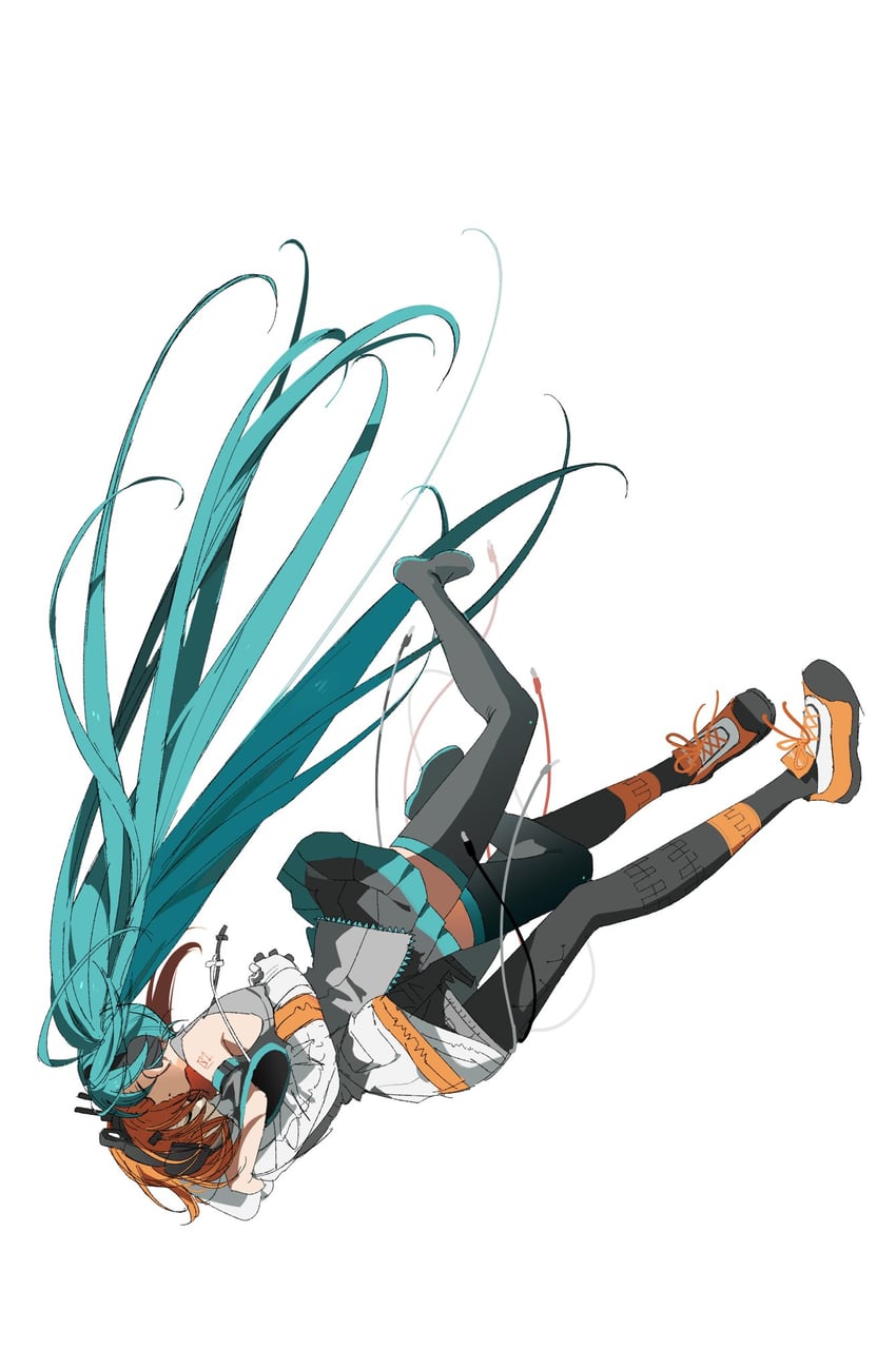 hatsune miku and adachi rei (vocaloid and 2 more) drawn by natwjeq