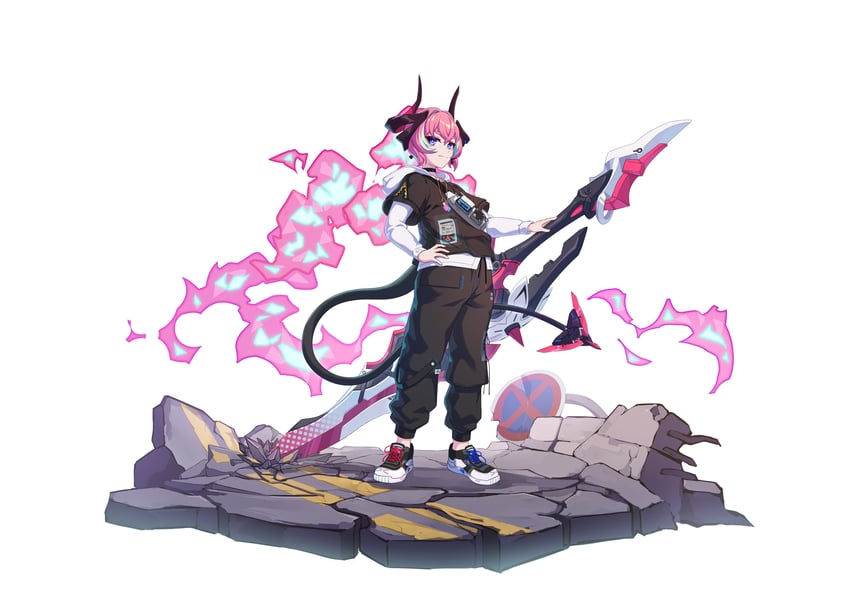 rozaliya olenyeva and delta (honkai and 1 more) drawn by tianxia_ai_chi_cong