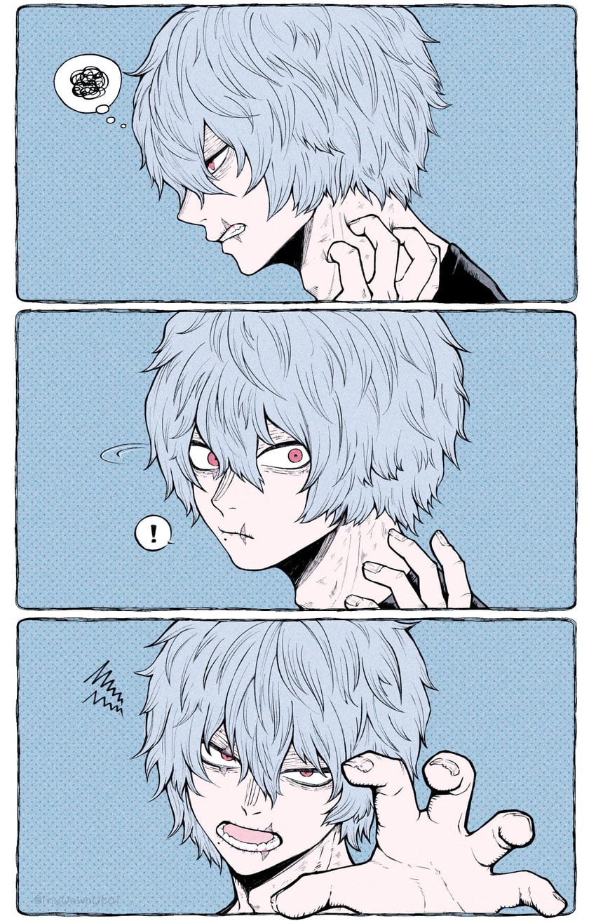 shigaraki tomura (boku no hero academia) drawn by inukai_(inuuowoukai)