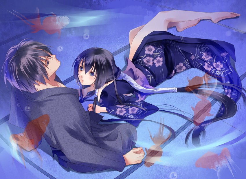 fuuchouin kazuki and kakei juubei (getbackers) drawn by hirai_chika