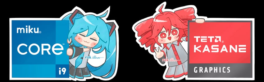hatsune miku and kasane teto (vocaloid and 3 more) drawn by rzkillust