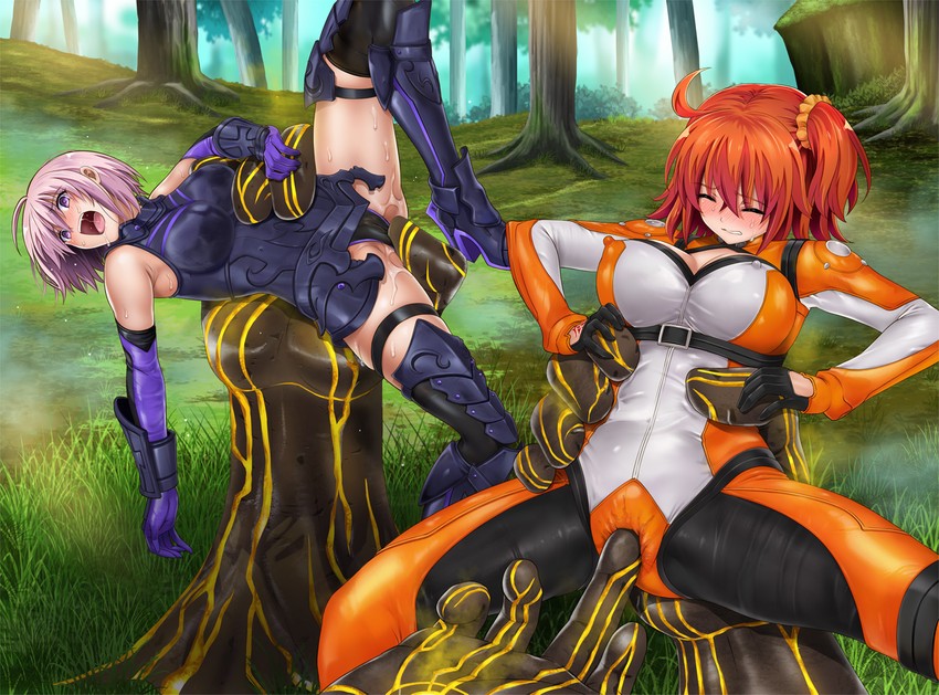 mash kyrielight and fujimaru ritsuka (fate and 1 more) drawn by cyclone_(reizei)