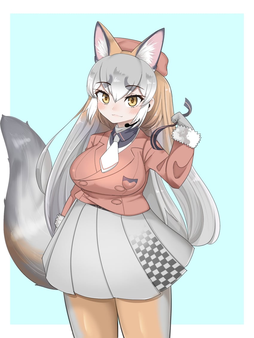 island fox (kemono friends and 1 more) drawn by aramaru