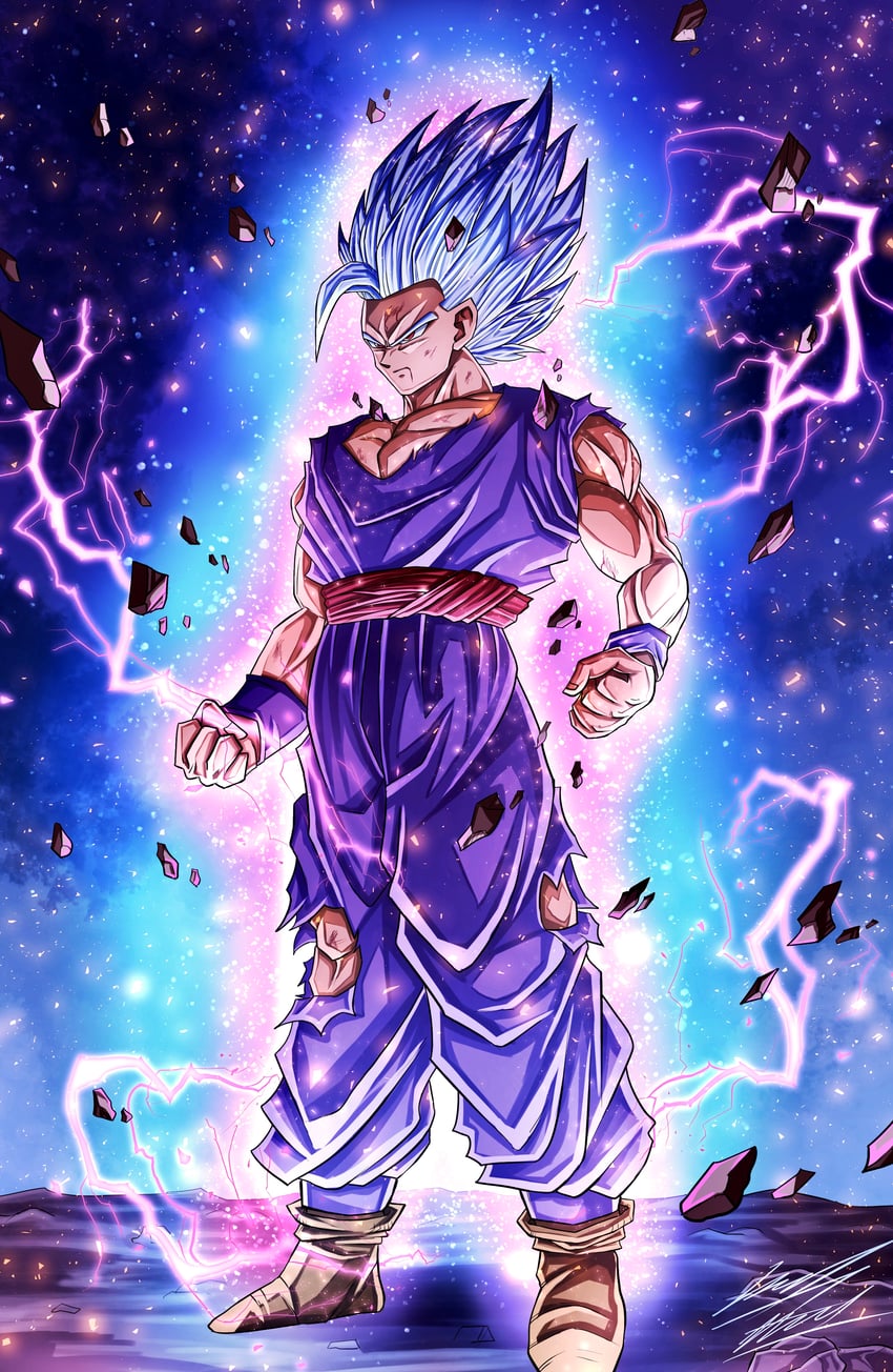 son gohan and gohan beast (dragon ball and 2 more) drawn by n_k0918