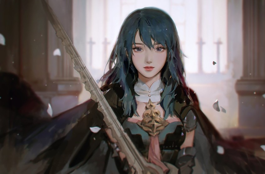 female byleth (fire emblem and 1 more) drawn by yueko_(jiayue_wu)