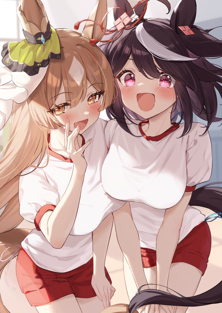 satono diamond and kitasan black (umamusume) drawn by saboten_mushi
