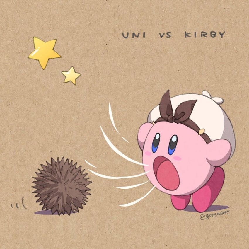 kirby and reisalin stout (kirby and 2 more) drawn by hari_(gorse6my)